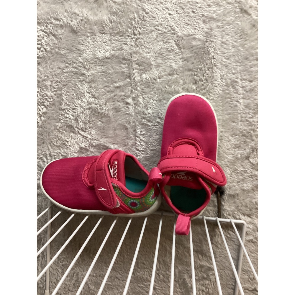 Speedo Kids Pink‎ Water Shoes Hook and Loop Toddler Size - Picture 6 of 6